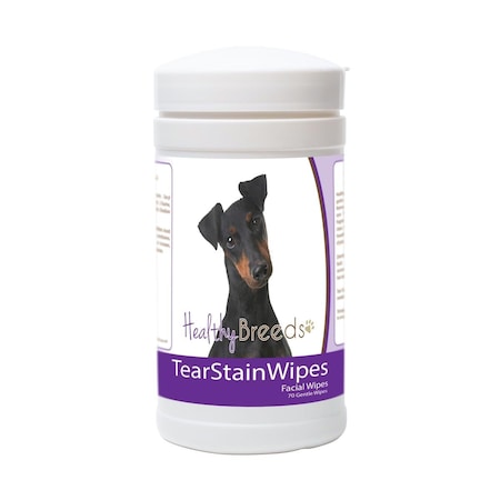 Healthy Breeds Manchester Terrier Tear Stain Wipes - 70 Count, 70PK 840235173496